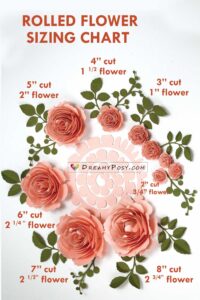 Rolled paper flowers tutorial, 40+ free templates SVG